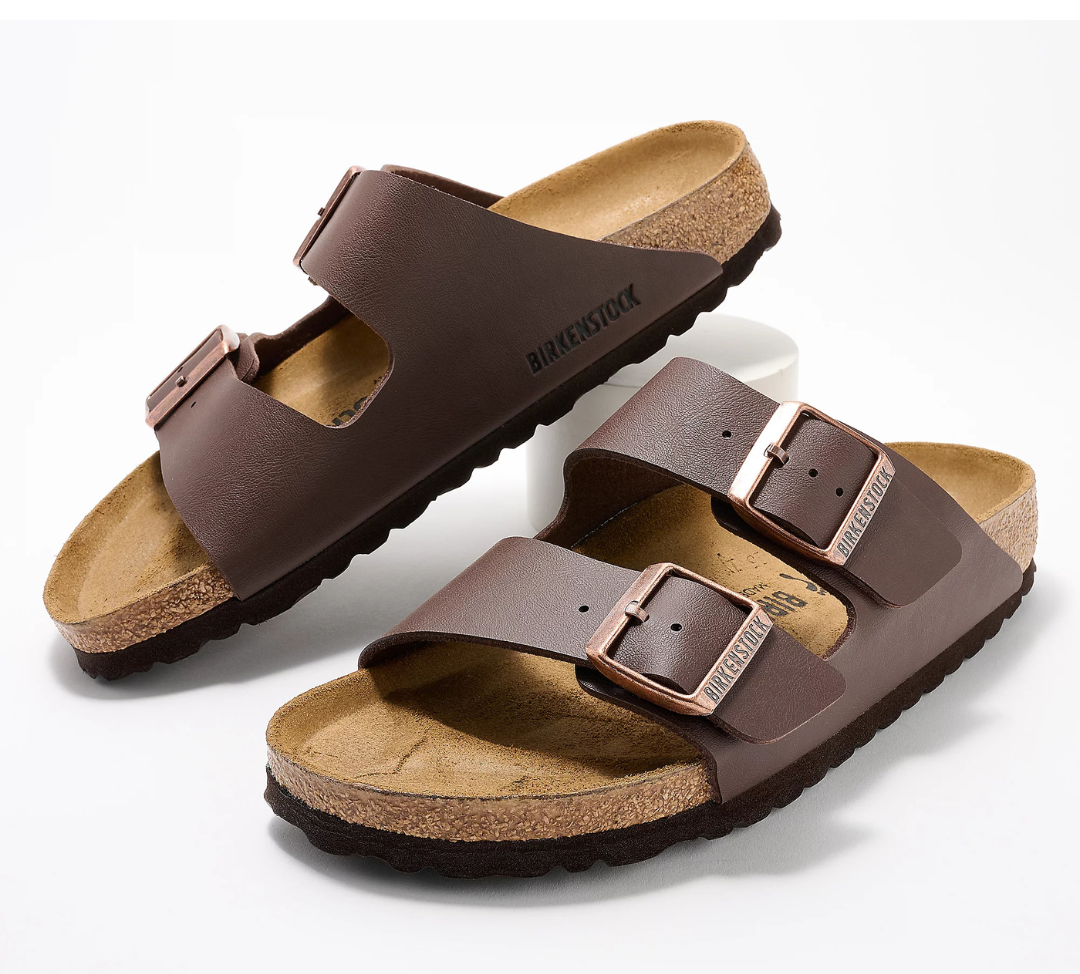 BIRKEN.STOCK Two Strap Recovery Slide Sandals Arizona