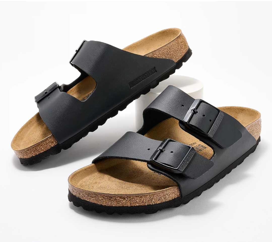 BIRKEN.STOCK Two Strap Recovery Slide Sandals Arizona