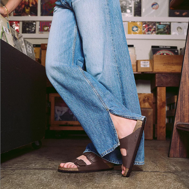 BIRKEN.STOCK Two Strap Recovery Slide Sandals Arizona