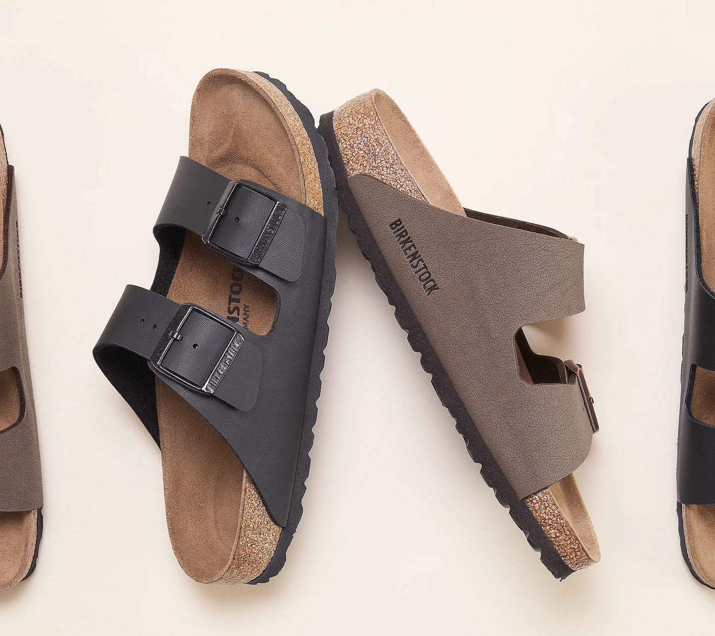 BIRKEN.STOCK Two Strap Recovery Slide Sandals Arizona