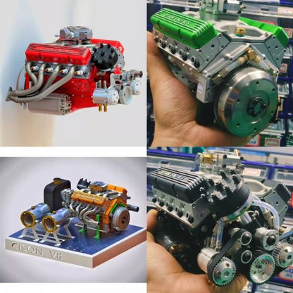 Gasoline OHV V8 Small-block Engine Model Kits